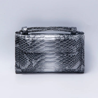 Luxury Snake Pattern Chain Flap Handbags Evening Clutches Crossbody Messenger Shoulder Bags Women Female Ladies Luxurious Purses