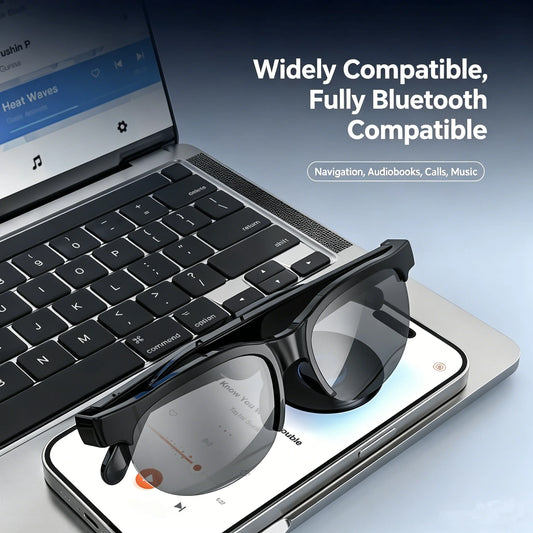 Smart Motorcycle Sunglasses AI Translation Bluetooth Conversation Listening To Music AI Glasses for Men Women