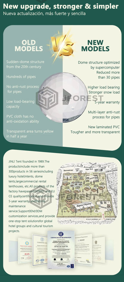 Luxury Geodesic Dome Tent For Glamping Resort Outdoor Hotel Business Custom Modular Accommodation With Premium Design