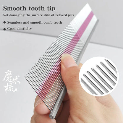 Professional Pet Grooming Magic Comb High End Car Painting Process Cat and Dog Comb Pet Shop Pet School