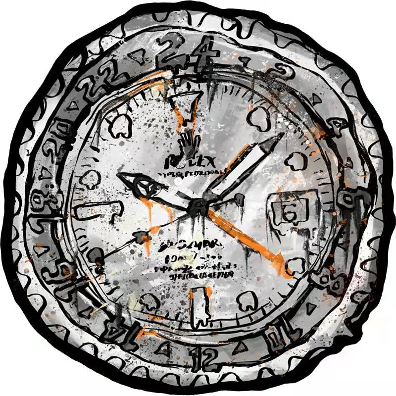 Clock Dial Art Printed Floor Mat Door Mats Lounge Rug Kids Carpet Living Room Bedroom Cloakroom Modern Home Decoration Rugs