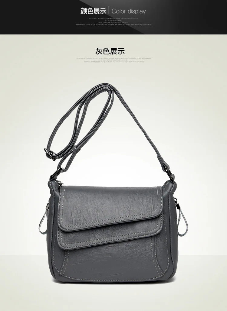 Luxury Designer Handbag High Quality Soft Leather Purses And Handbags Casual Shoulder Messenger Bags for Women 2024 New Sac