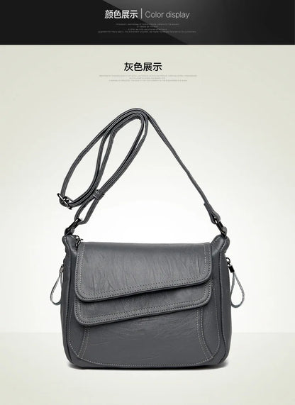 Luxury Designer Handbag High Quality Soft Leather Purses And Handbags Casual Shoulder Messenger Bags for Women 2024 New Sac