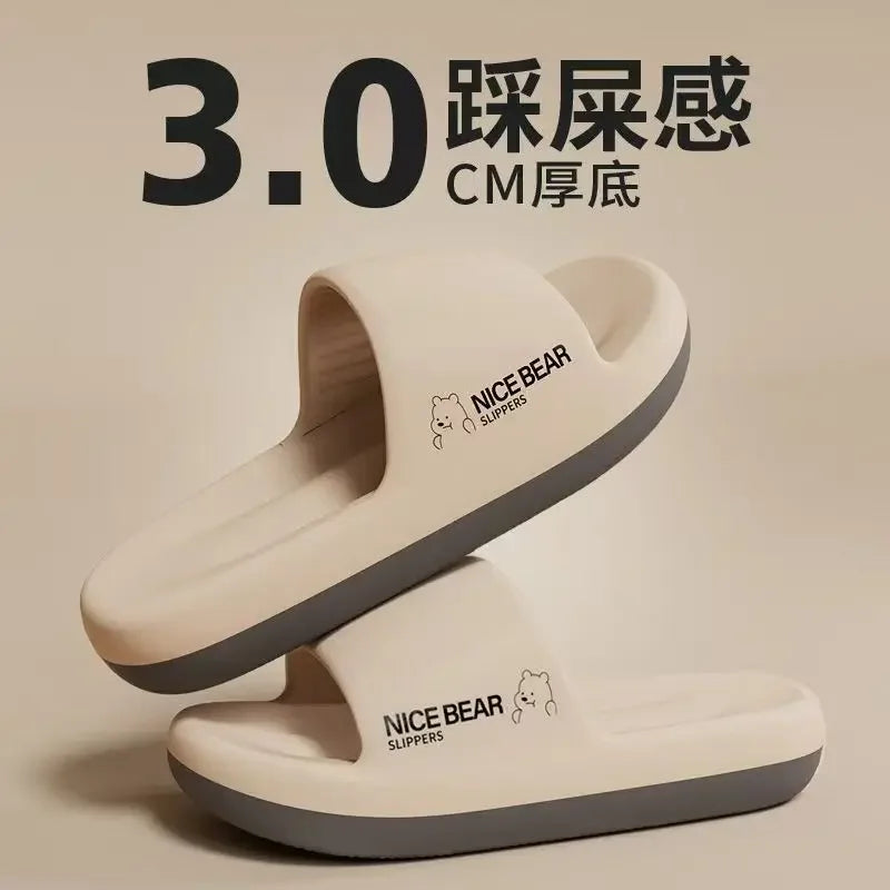 Fashion Men's Summer Ligtweight EVA Indoor Home Sandals Slippers Shoes Men Slippers Outdoor Students Women Comfortable Slides