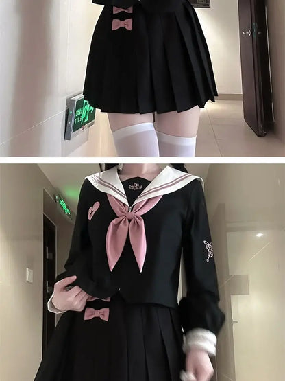 JK Korean uniform suit Japanese student pleated skirt college style school outfits women Sailor outfit cosplay uniform japanese