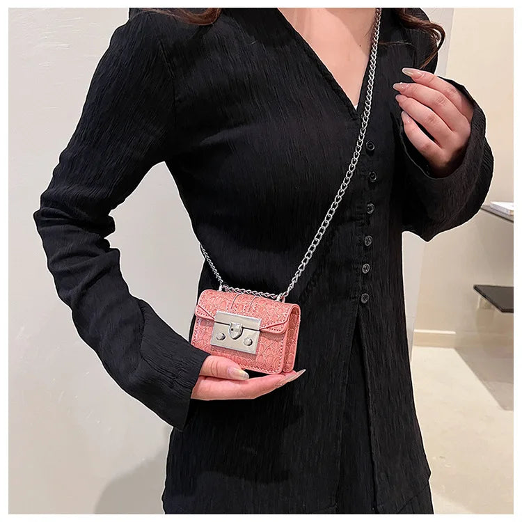 Chain Female Bag Mini Summer Crossbody Bags for Women Fashion Luxury Designer Handbag Women's 2025 Trend Woman Shoulder Purse