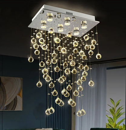 Modern Led Crystal Chandelier For Living Dining Room Luxury Kitchen Indoor Lighting Creative Home Decor Lamp K9 Cristal Lustre