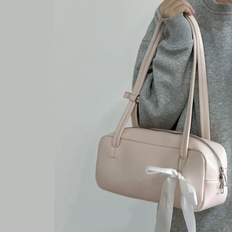 Fashion Solid Large Capacity Shoulder Bags Interior Compartment Soft 2026 High Quality Bags for Women Zipper Pu Women's Handbags