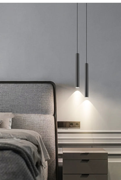 Minimalist Bedside Pendant Lamp Bedroom Spotlight Restaurant Bar Kitchen Dining Hall Island Platform Lights Hanging Lighting Led