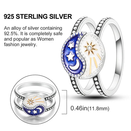 Original 925 Sterling Silver Ring Colorful Diamonds Cubic Zircon Finger Ring For Women Jewelry Wedding Engagement Birthday Gift