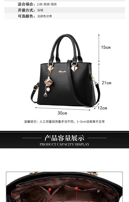 Luxury Handbags Women Bags Designer High-quality Leather Shoulder Bags for Women 2025 Casual Solid Color Purse and Handbags Sac
