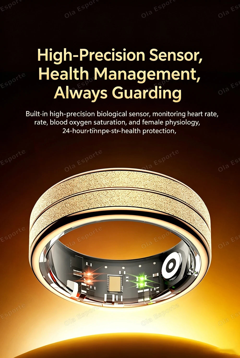 2026 New Smart Ring Bluetooth Heart Rate Body Temperature Monitor AI Health Analysis 5ATM Waterproof Sports Smartring Men Women