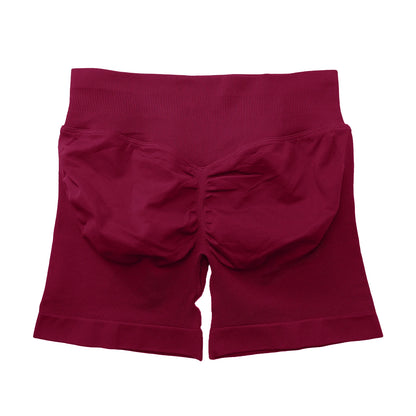 NCLAGEN Impact Shorts 4.5" Women Fitness Sports Biker Shorts Low Ribbed Band Gym Workout Scrunch Butt Yoga Seamless Leggings