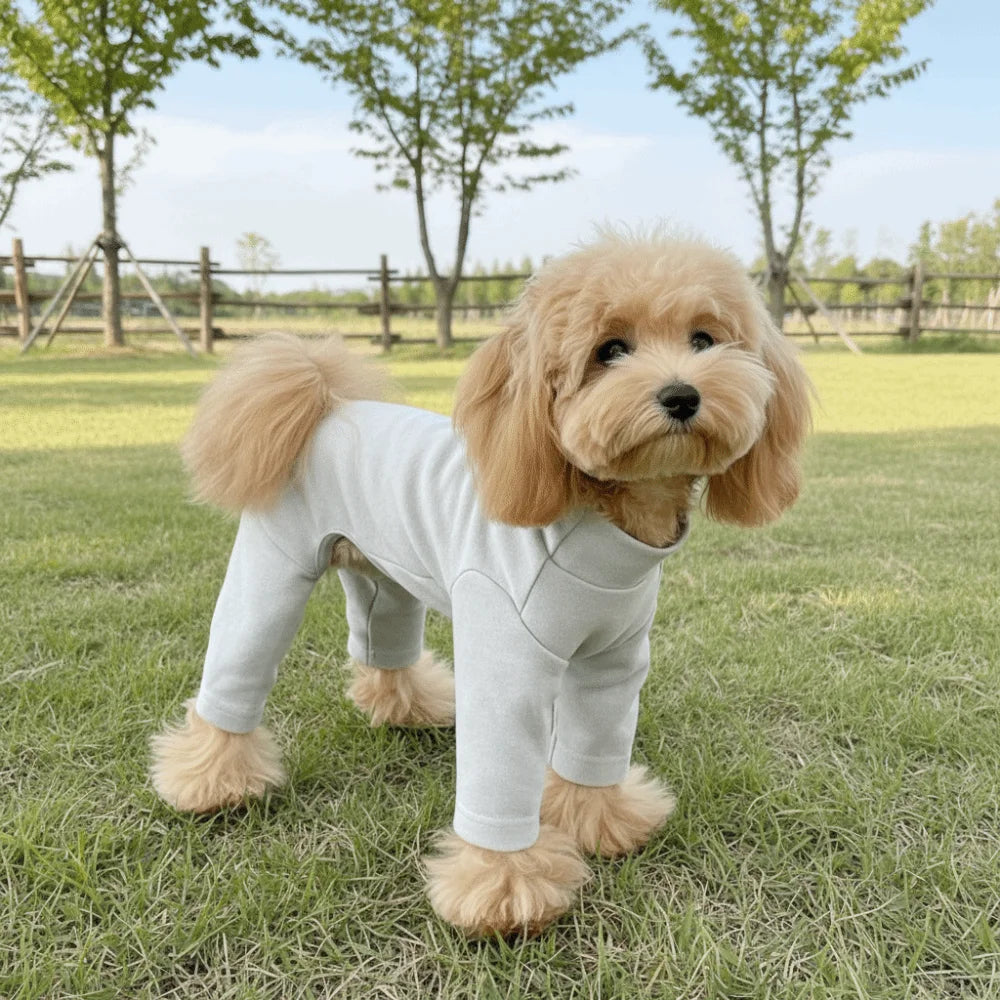 Warm Elastic Pet Jumpsuit Breathable Windproof Pet Four Legged Pants Soft Comfortable Dog Fleece Pajamas Indoor Outfit