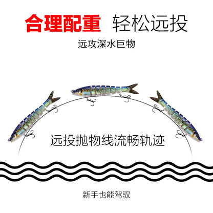 Fishing gear store multi-section fish Luya bait 13.5CM/19g hard bait, bionic bait fishing gear directly from the manufacturer