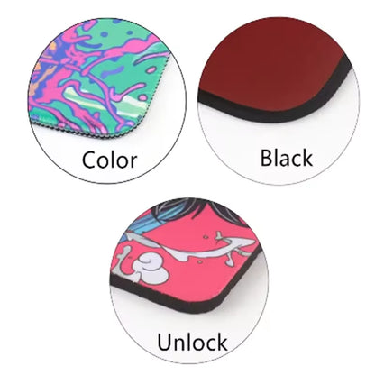 Large Anime Boombox Mouse Pad Big Gaming Desk Mat Retro Radio Printed Anti‑Slip Extra Wide Mousepad for PC Laptop Gamer