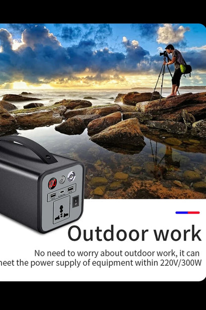 32000mAh 180W 110V 220V Portable Power Station Mobile Power Station Solar Power Generator Outdoor Emergency Bank For Camping
