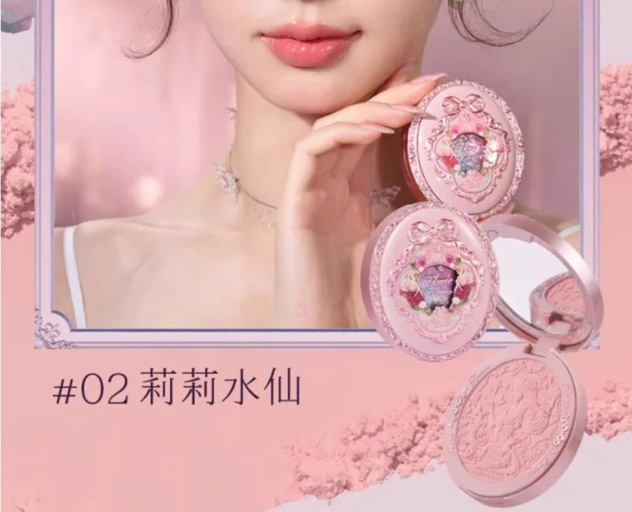 Flower Knows All In One Makeup Set Gift Box Garden Cushion Cream Foundation Matte Blush Long Lasting Velvet Lip Cream With Bag