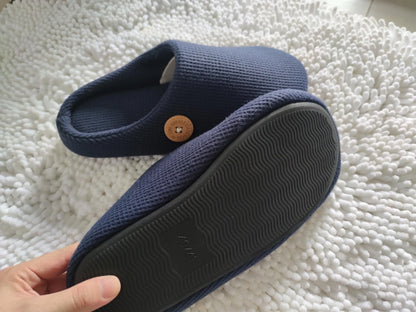 Comwarm Winter Warm Cotton Slippers For Women Men Flats Soft Non-slip Fluffy Shoes Design Slides Couple Indoor House Slippers