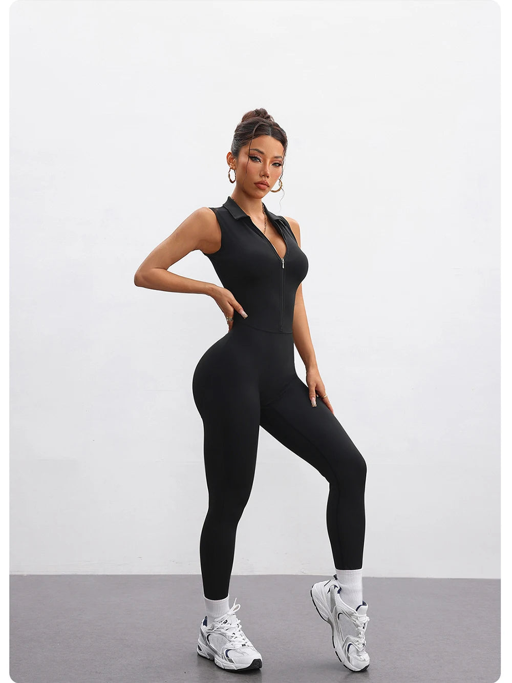 Back-Hollowed-Out Mesh One-Piece Yoga Dress Feminine Hip-Lifting Exercise One-Piece Long Pants Fitness Fashion clothing