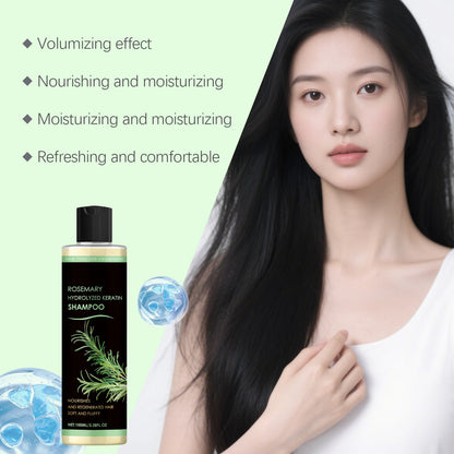 Rosemary Oil Shampoo Hair Growth Prevent Hair Loss Volumizing Hydrolyzed Keratin Nourishing Moisturizing Deep Clean Scalp Care