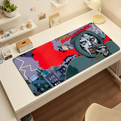 Rapper M-MF D-DOOM   Mouse Pad Non-slip Rubber Computer Mat Gamer Balance Decoracion Deskmat Laptop Office Large
