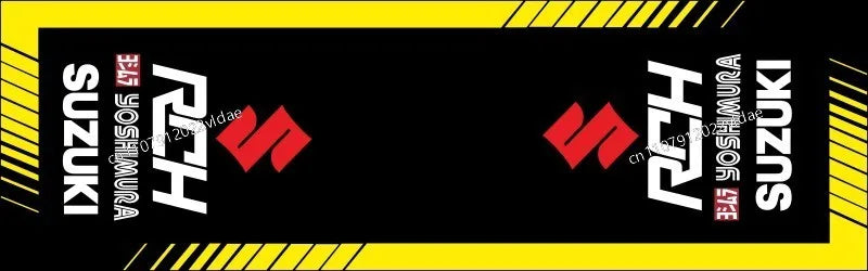 SUZUKI Motorcycle Garage Rug for Sports Racing Suzuki Moto Display Carpet Electric Vehicle Mat Home Decoration Doormat Bedroom