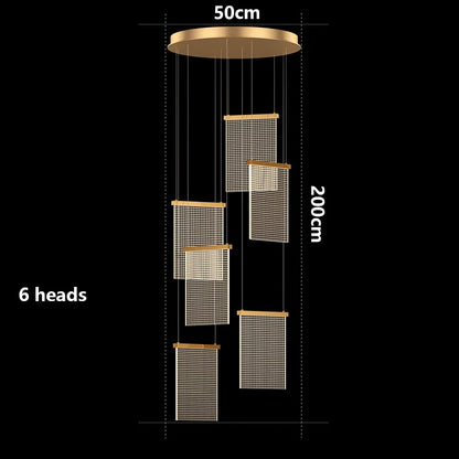 Modern home decor led lights pendant light lamps forstaircase Chandeliers for living room hanging light indoor lighting