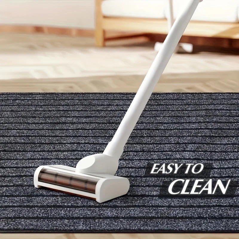 Striped carpets are slip-resistant and easy to clean, making them ideal for hallways, entryways, kitchens, and laundry rooms.