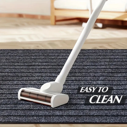 Striped carpets are slip-resistant and easy to clean, making them ideal for hallways, entryways, kitchens, and laundry rooms.