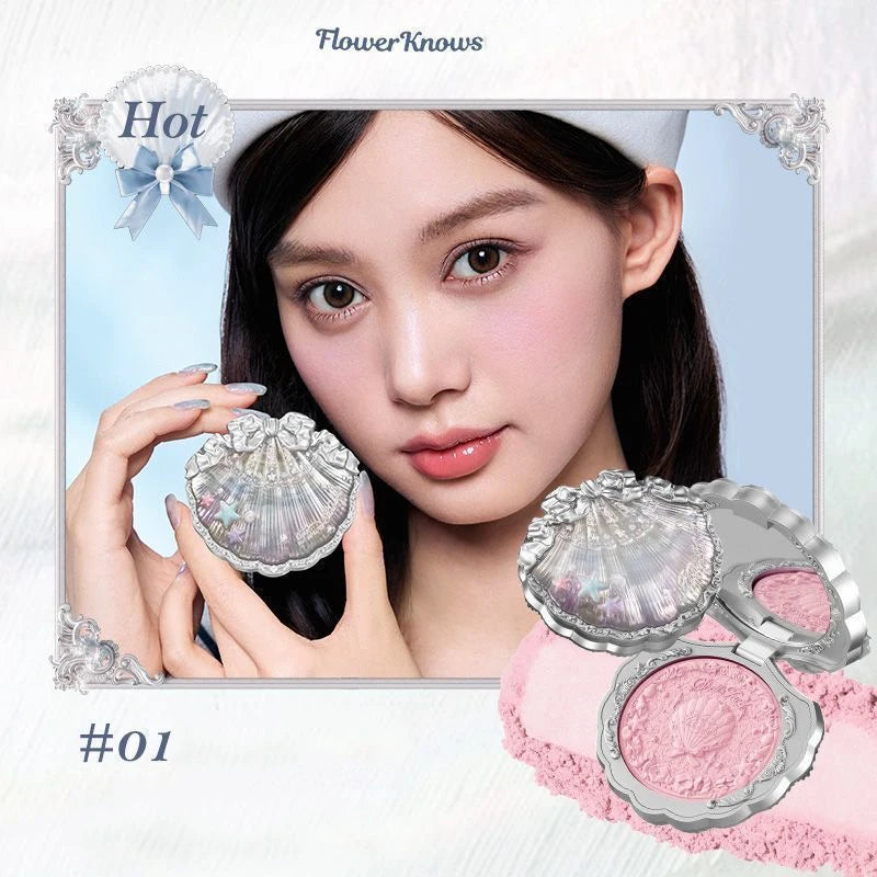 Flower Knows Makeup Set Box Full Swan Bear Garden Collection Embossed Blush Shine Lipstick Kit Foundation  All in Maquiagem Kit