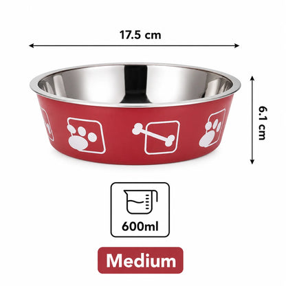 Stainless Steel Pet Bowl Thickened Anti Slip Dog Food Bowl Anti Knock Over Water Basin Pet Feeder for Cats Dogs