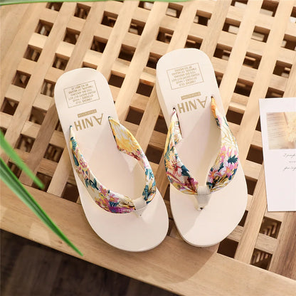 2026 Fashion Women Flip Flops Summer Beach Platform Slippers Casual Outside Wedges Sandals Summer Women Shoes