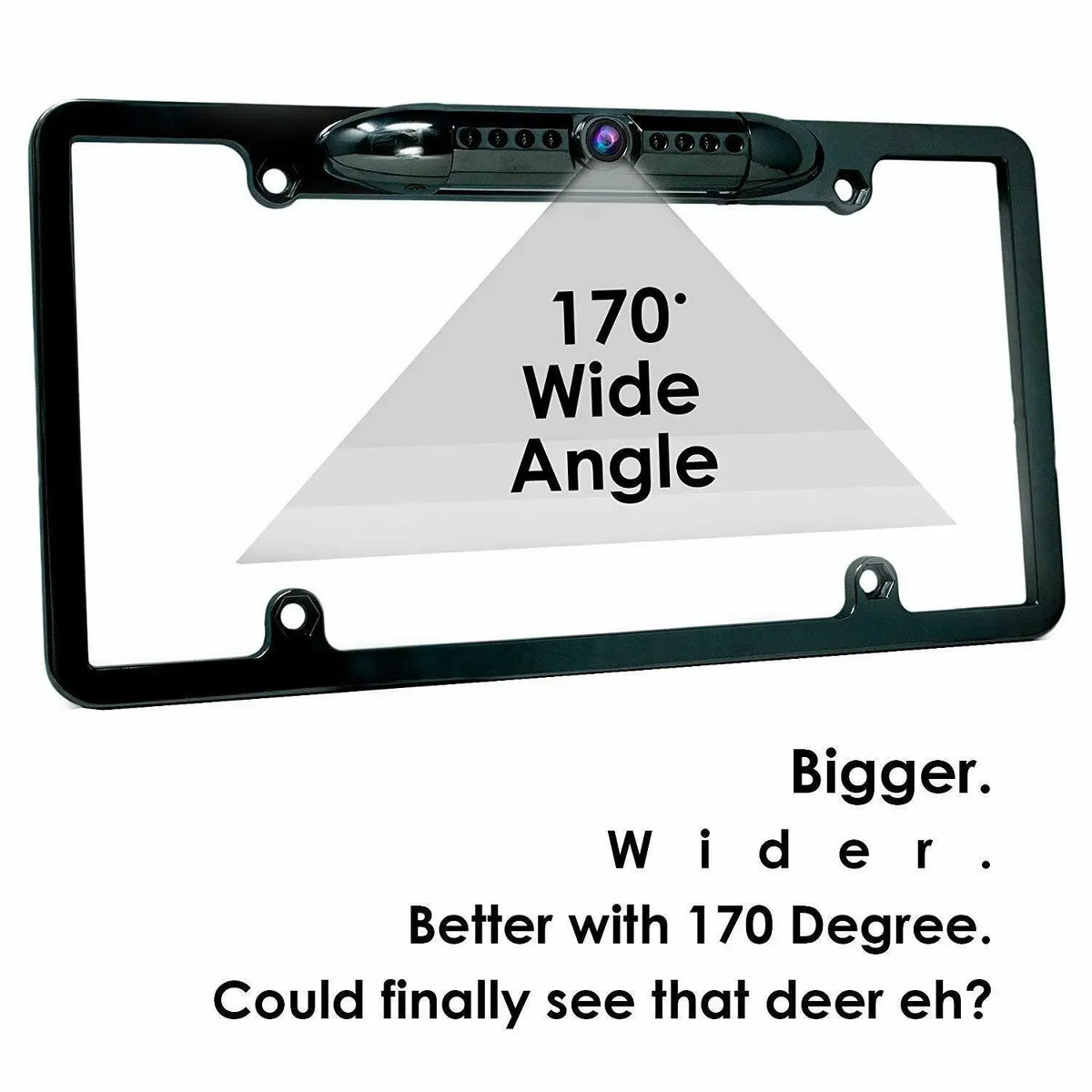 Backup Camera Waterproof Night Vision HD Wide Angle License Plate Car Rear View For SUV Truck RV Van Parking Assistance 12V