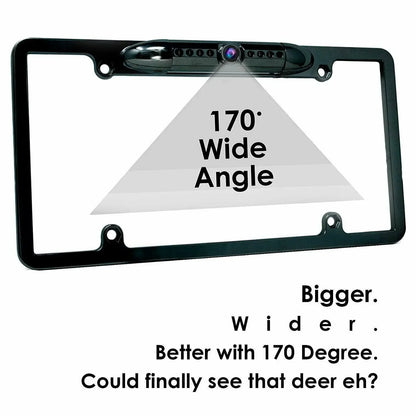 Backup Camera Waterproof Night Vision HD Wide Angle License Plate Car Rear View For SUV Truck RV Van Parking Assistance 12V