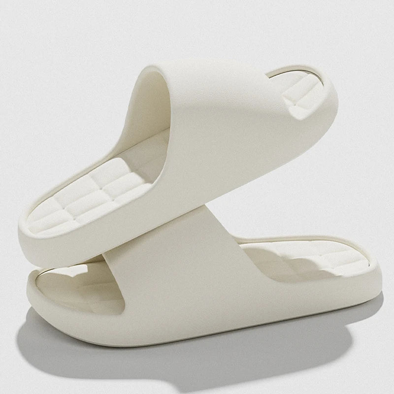 Man Fashion Slippers Solid Beach Sandals Summer Non Slip Lightweight Soft Unisex Slides Women Outdoor Indoor House Shoes