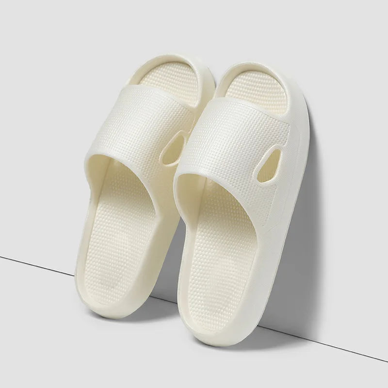 Thick Platform Cloud Slippers EVA Soft Sole Pillow Slides Summer Beach Flip Flops Women Non Slip Bathroom Home Slippers