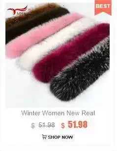 Natural Color Raccoon Fox Real Fur Collar Scarf Genuine Big Size Scarves Warp Shawl Neck Warmer Stole Muffler with Clip Loops #6