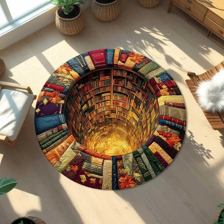 3D Vortex Rug Illusion Rug Optical Illusion Round Carpet Popular Rug Home Decor Living Room Rugs Cool Mat Housewarming Gift