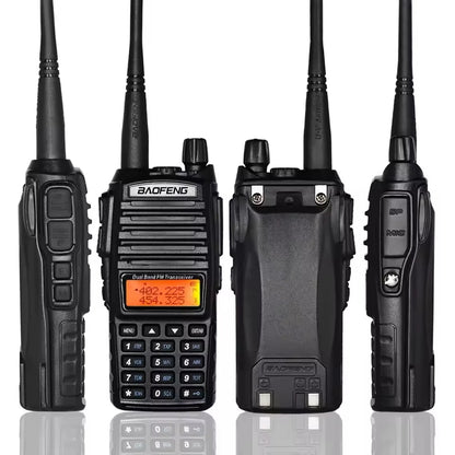 5W/8W High Power Baofeng UV-82 Unieke Dual PTT Walkie Talkie Uv82 Dual Band Vhf/Uhf FM 10Km Long Rang Two Way Ham CB Radio