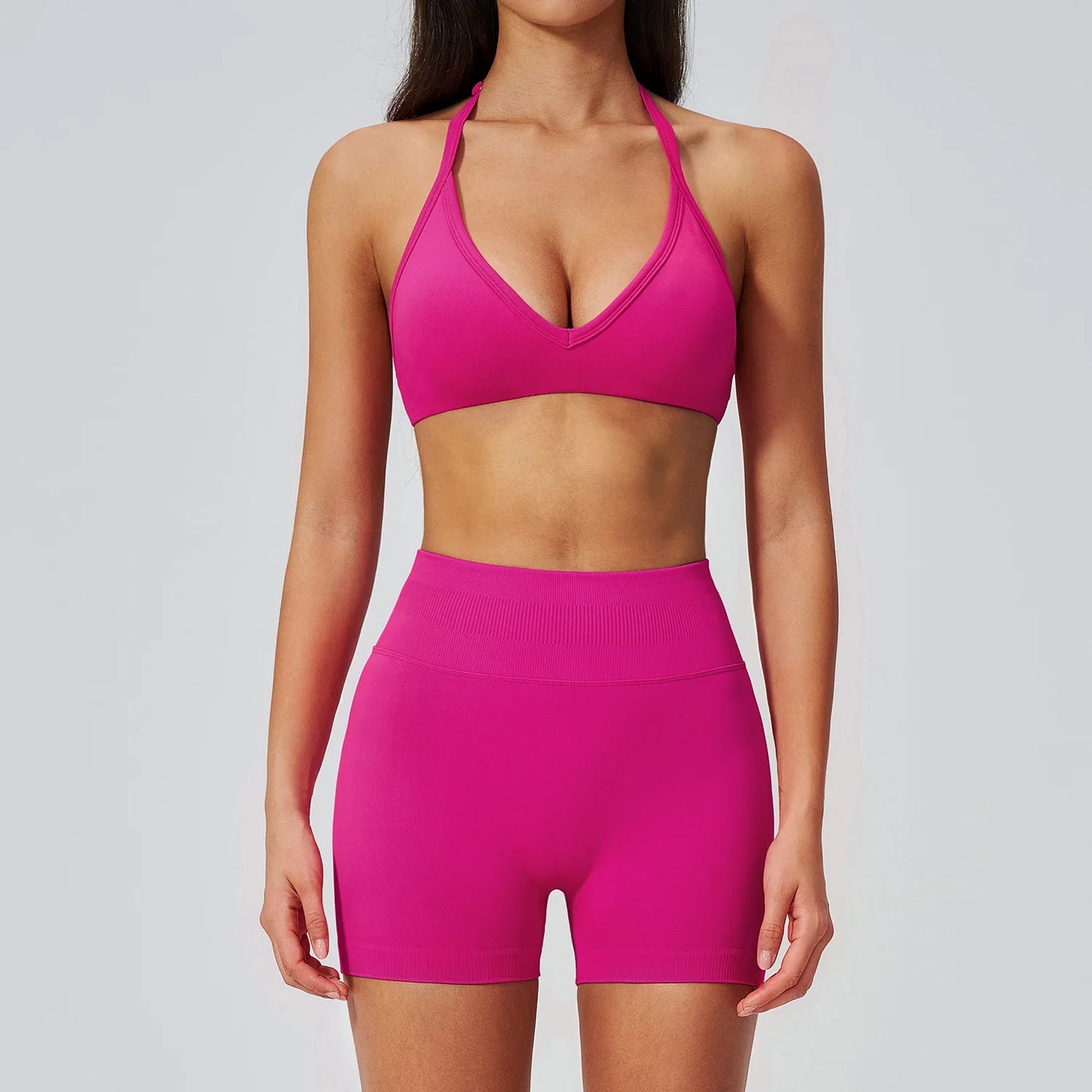 Fitness Suit 2PCS Women's Tracksuit Yoga Set Sports Outfits Gym Clothes Running Push Up Sportswear Female Workout Yoga Clothes