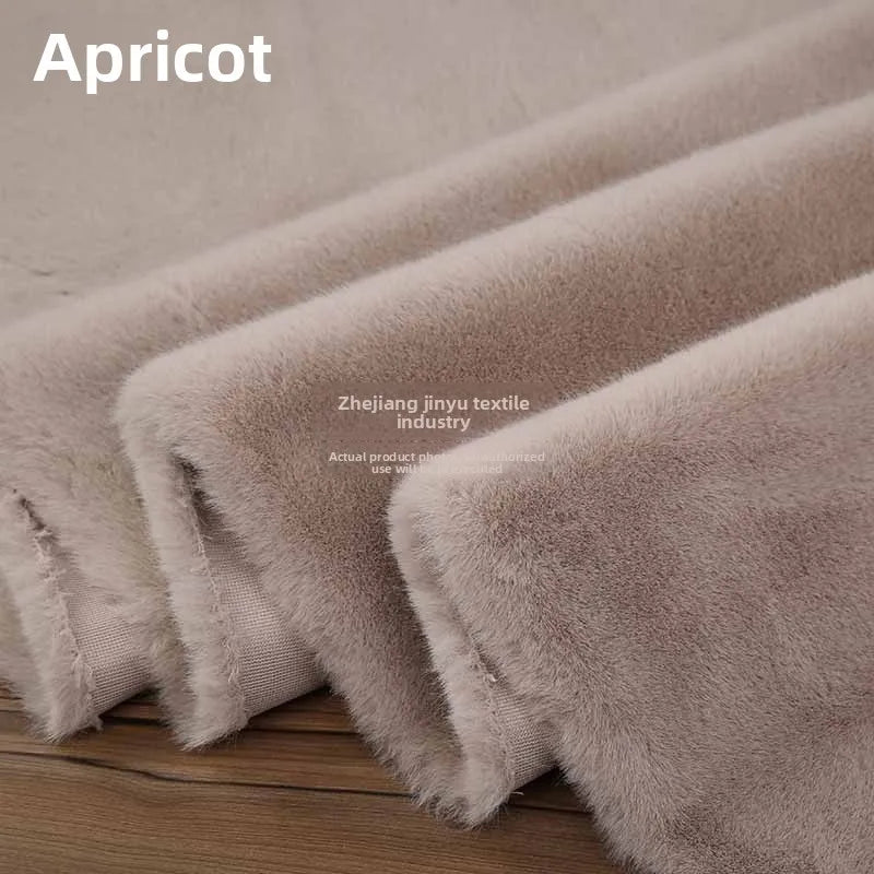 Thickened Imitation Mink Fur Grass Plush Fabric for Soft DIY Sewing Handmade Coat Vest Toy Doll Clothing Fashion Cloth Material
