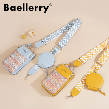 Baellerry New Big Capacity Women Phone Bags Crossbody Shoulder Female Composite Bag Handbag Zipper Coin Pocket Women's Wallet