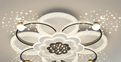 New Model Living Room Starlight Ceiling Lamp - Round Design Luxurious And High-End Modern And Minimalist Style Whirlwind Effect