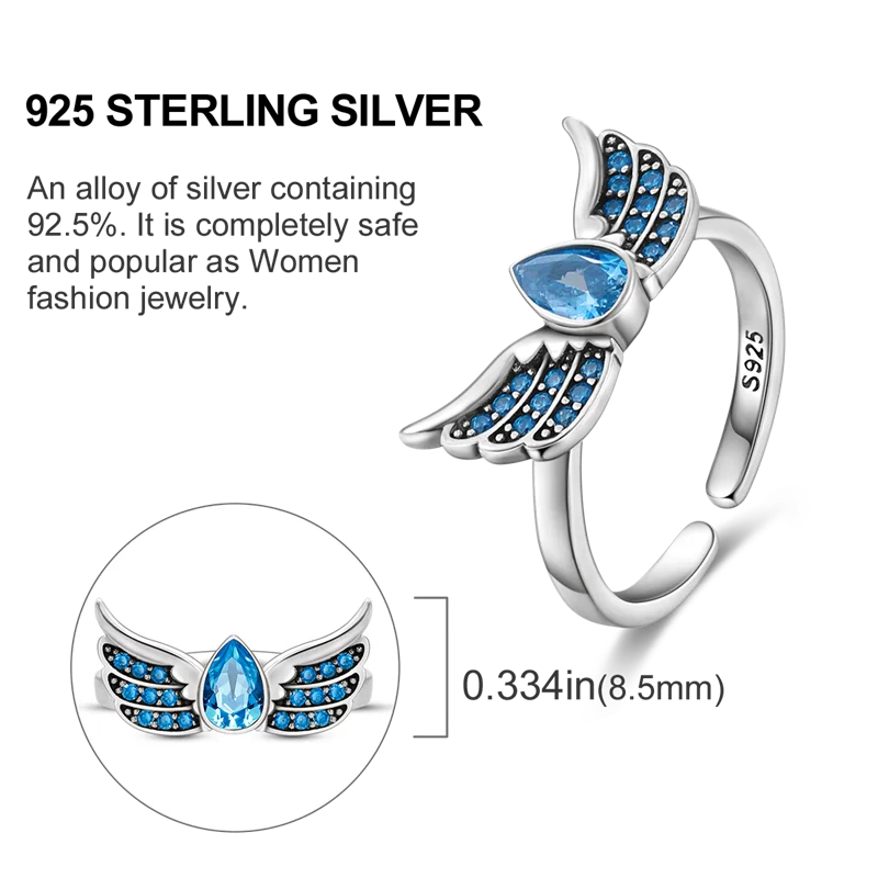 Original 925 Sterling Silver Ring Colorful Diamonds Cubic Zircon Finger Ring For Women Jewelry Wedding Engagement Birthday Gift