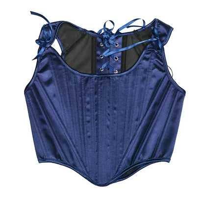Lolita Tanks Corset Sexy Slimming Bandage Shapewear Women Evening Party Elegant Retro Bustier Top Streetwear Woman Clothes