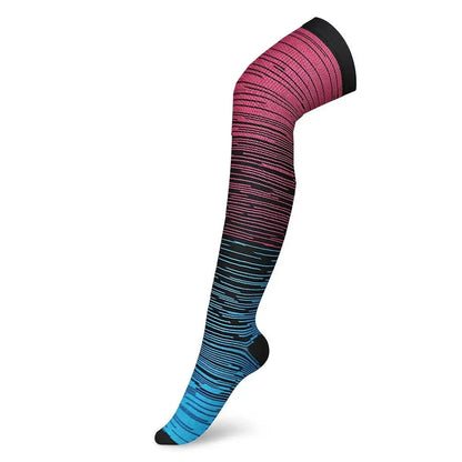 Unisex Compression Stockings Men Women Pressure Leg Elastic Sports Long Socks Marathon Hiking Above The Knee