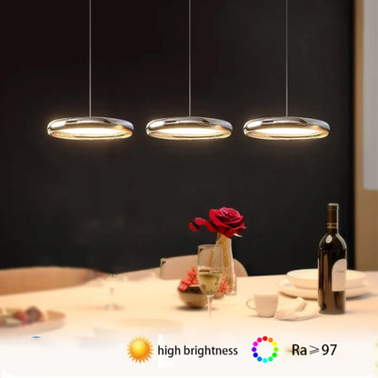 Modern simple LED pendant lights restaurant luxury island bar bedroom chandelier full spectrum dimmable indoor ceiling lamp