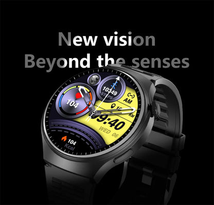 LAXASFIT 1.52" HD Smart Watch Game Dial Dynamic Dial Bluetooth Call Voice Assistant Fitness Tracker Wireless Charging