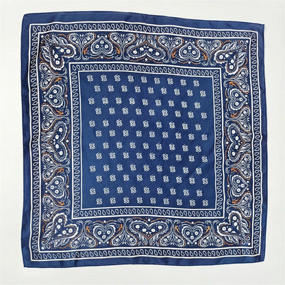 NEW Paisley Print Square Scarf For Women Shawl Neckerchief Female Hair Bands Head Wraps Headband Foulard Satin Hijab Bandana